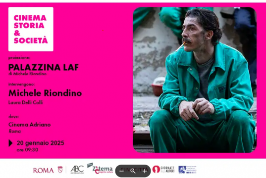 Cinema, Storia & Società: al cinema Adriano la proiezione di “Palazzina Laf” con Michele Riondino
